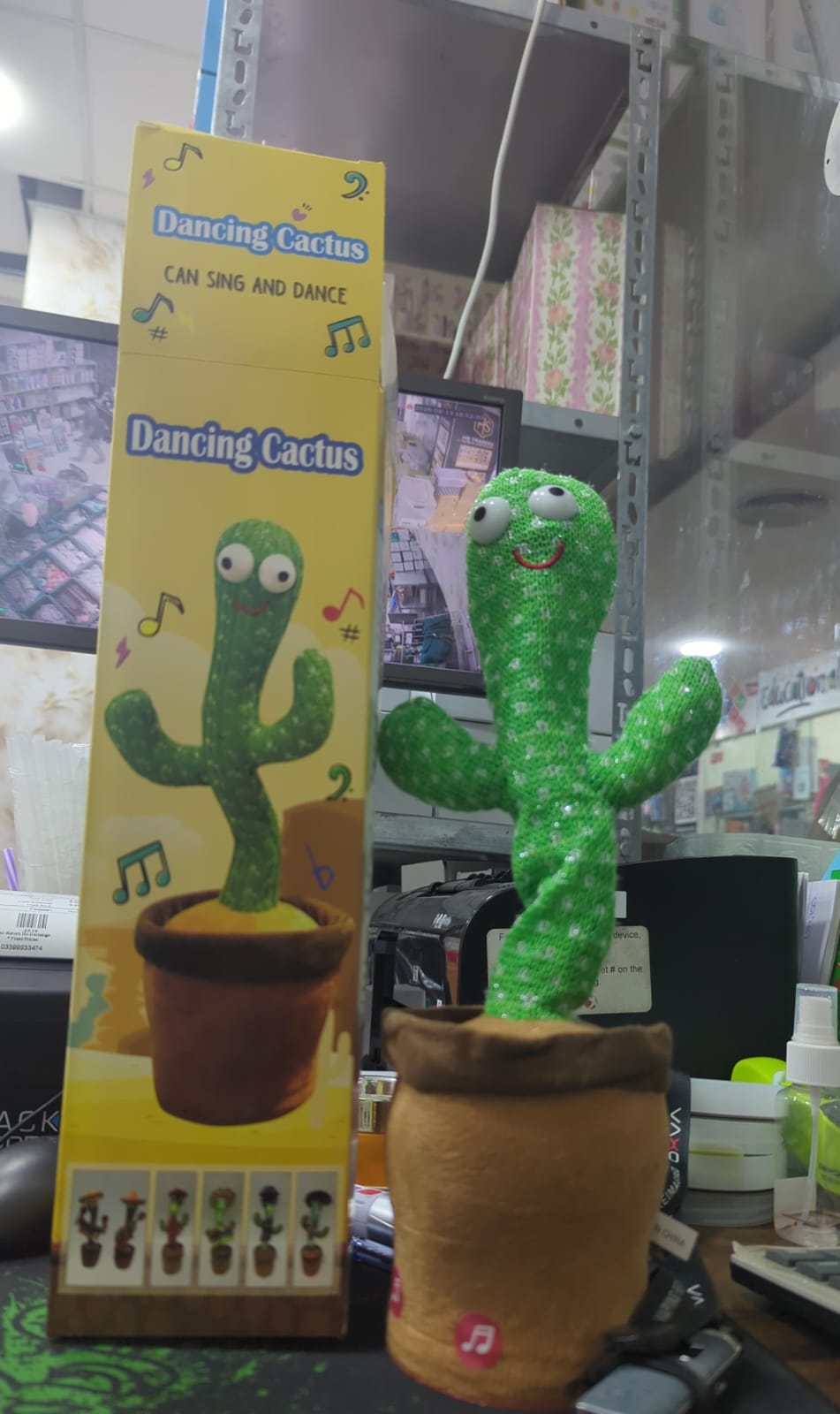 Rechargeable Dancing & Talking Cactus