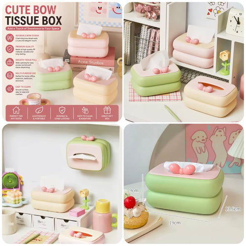 Cute Bow Tissue Box Holder