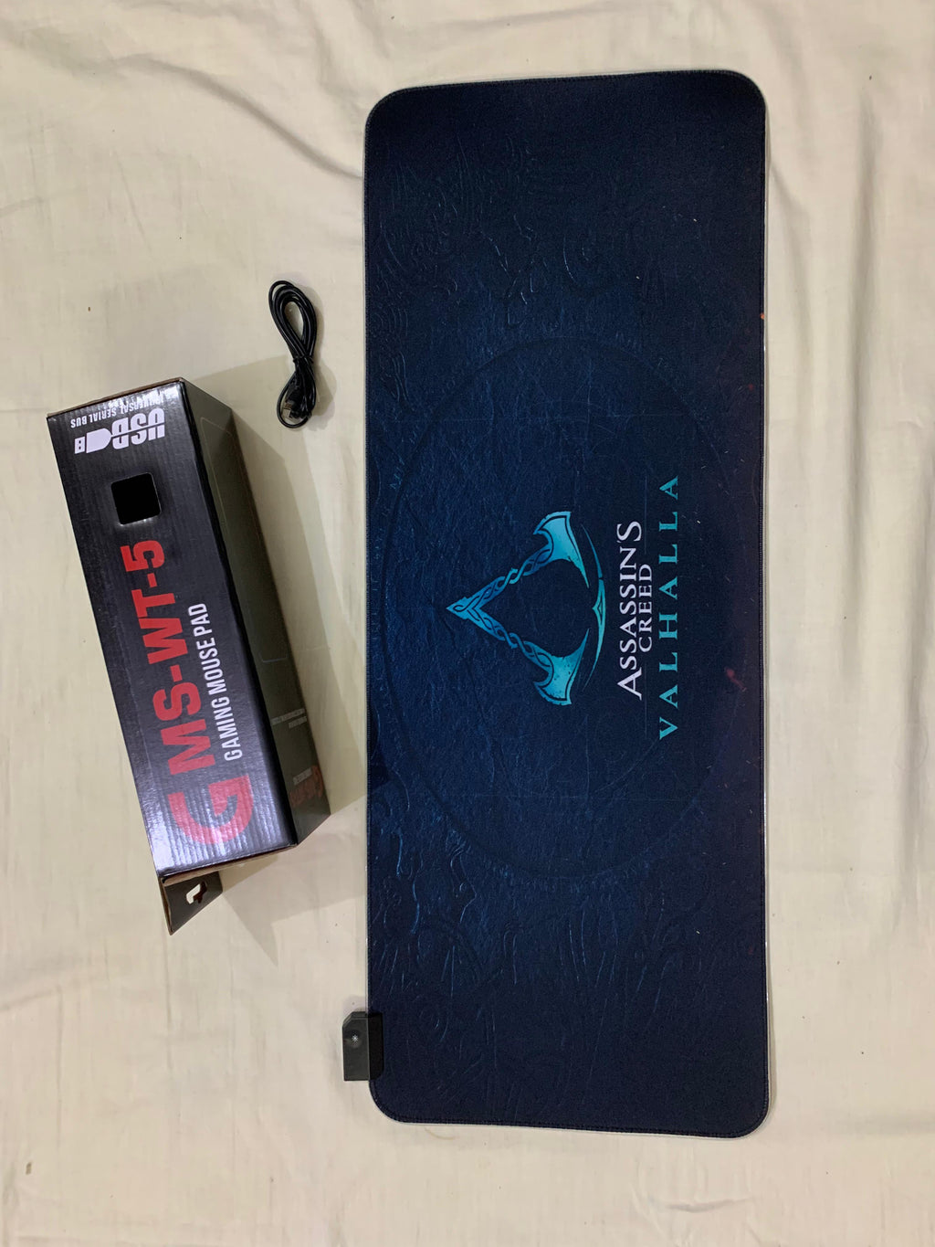 Assassin's Creed Valhalla Gaming Mouse Pad with packaging