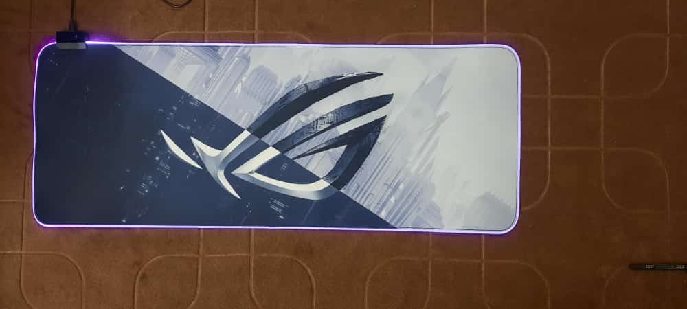 ROG Cyberpunk Eye Gaming Mouse Pad horizontal view